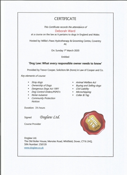 dog-law-certificate